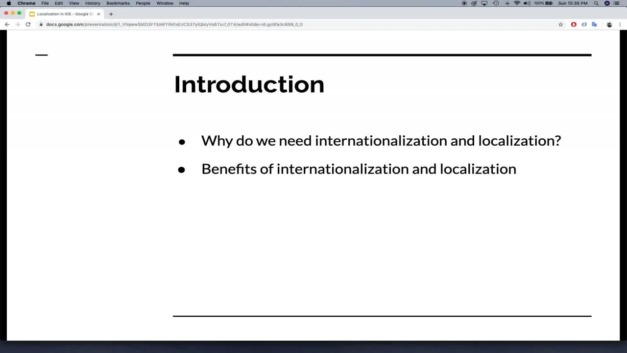 Internationalization and Localization in iOS & Swift