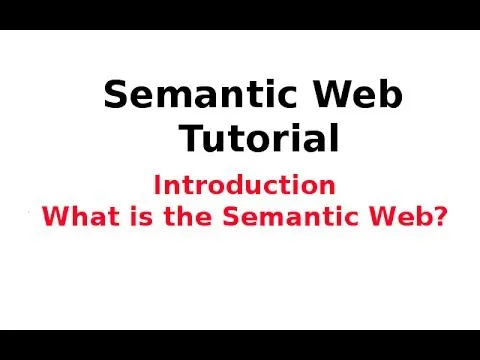 Semantic Web Tutorial 1&14: Introduction - What is the Semantic Web