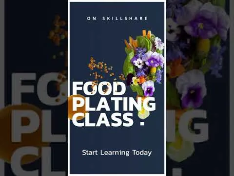 NEW online Food Plating class on @Skillshare-com #shorts