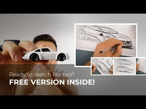 ONLINE CAR DESIGN COURSE - All you need to sketch like PRO! + 10K Celebration
