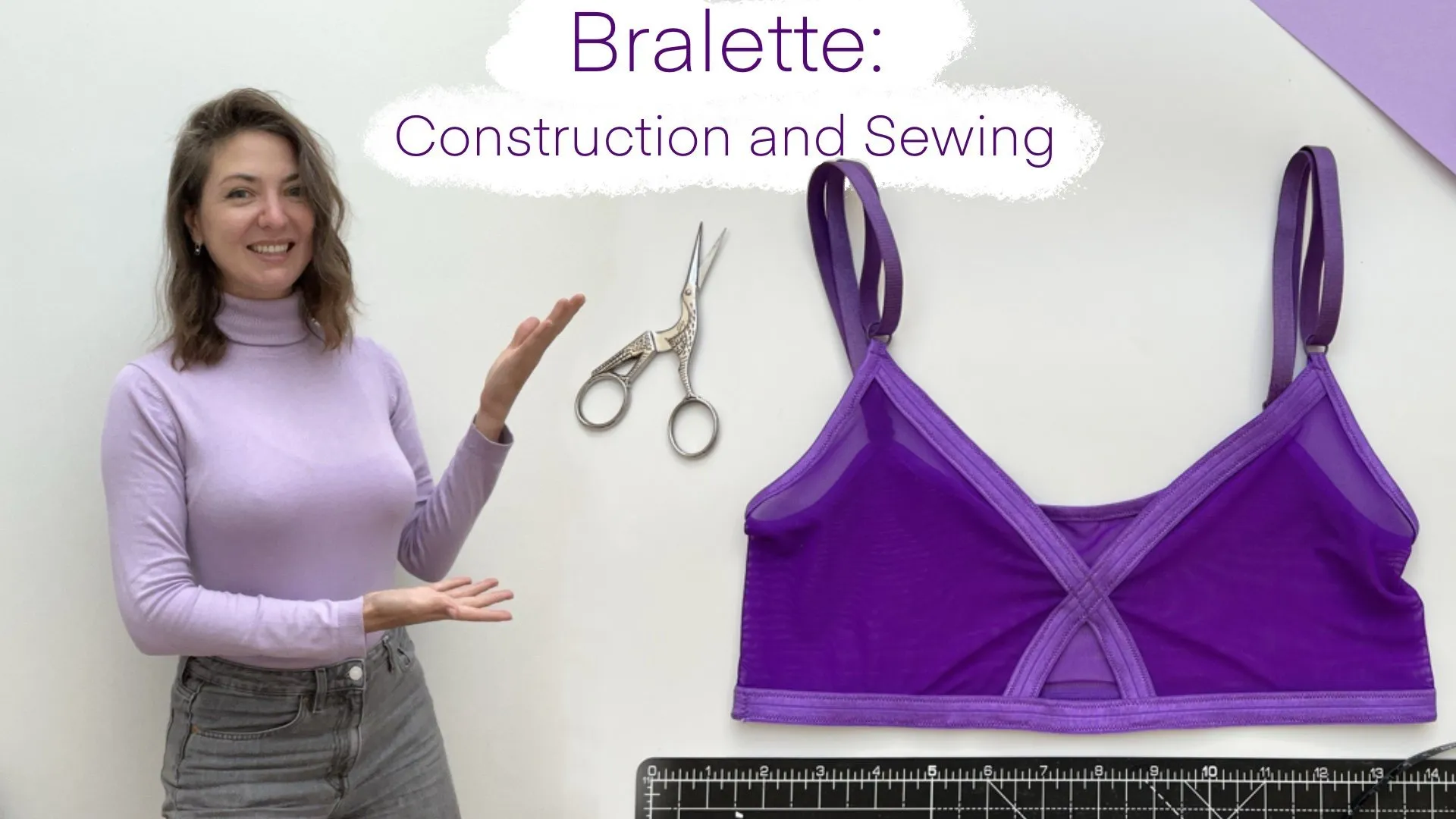 Step by Step Sewing Master Class: Bralette Lingerie Design Pattern Drafting Bra Underwear