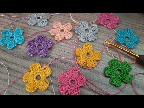 SUPER VERY Beautiful Flower Crochet Pattern Knitting Online Tutorial for beginners Tığ isi orgu