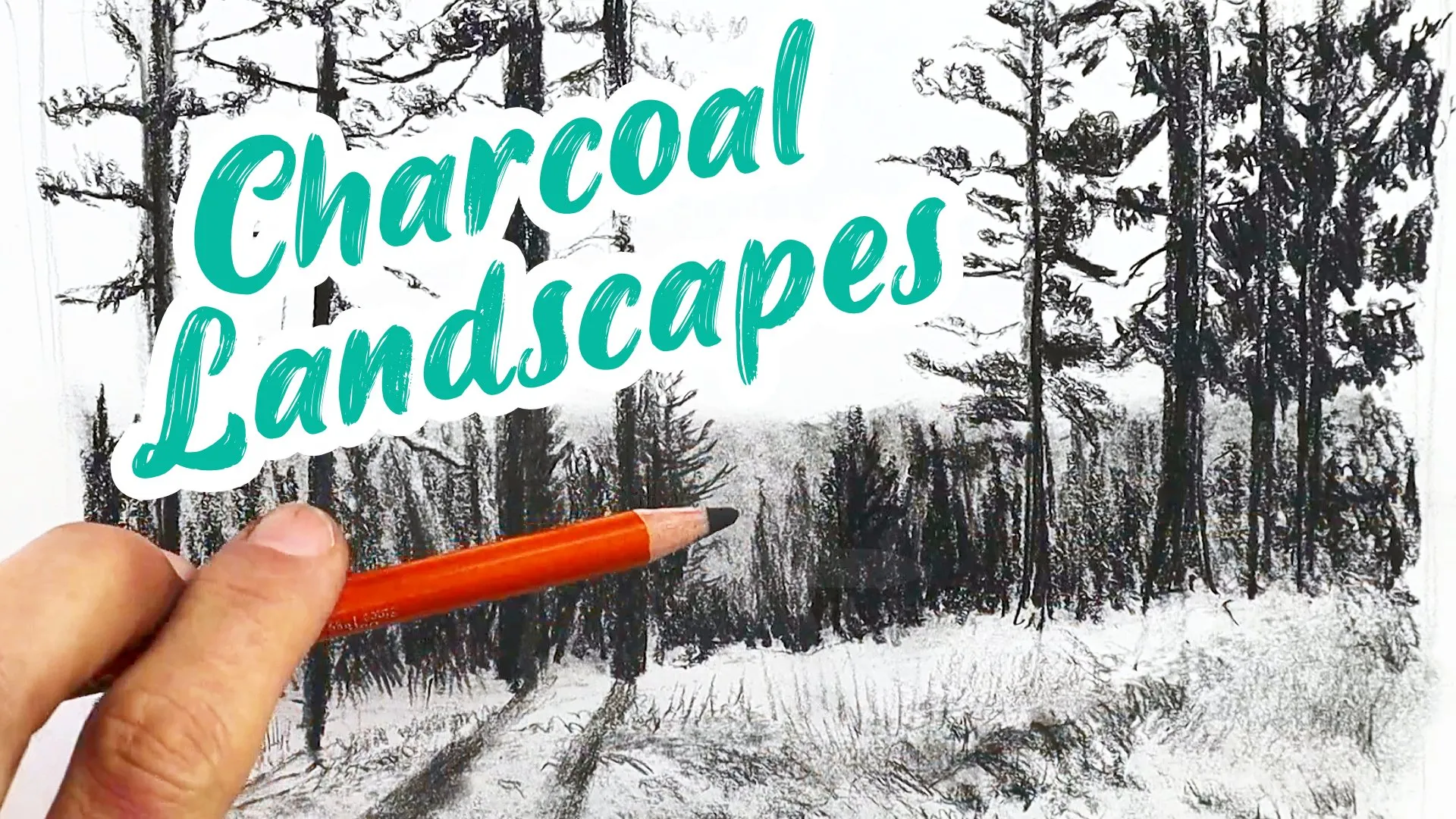 Drawing Landscapes With Charcoal: Texture & Distance