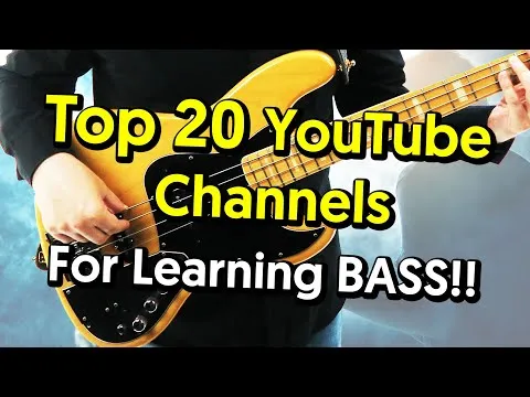 Top 20 Youtube Channels For Learning Bass Guitar!