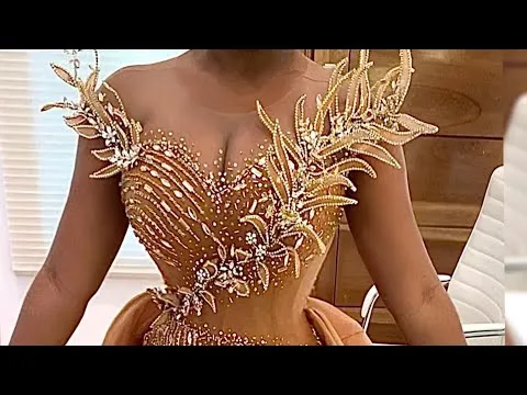 How to make 3D APPLIQUE on Dress LEAF DESIGN Embellishment