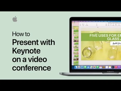 How to present with Keynote on a video conference on your Mac Apple Support