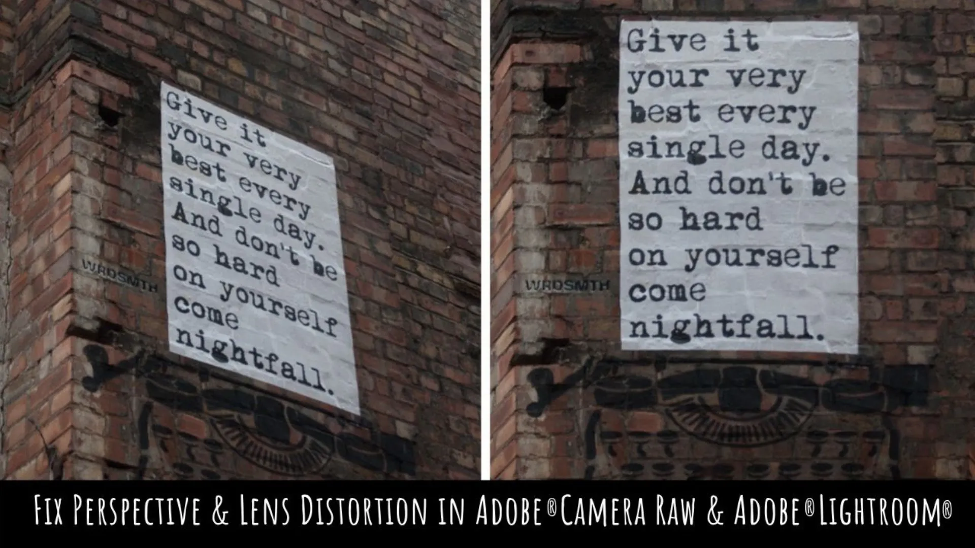 Fix Perspective and Lens Distortion in Adobe Lightroom & ACR - A Graphic Design for Lunch Class
