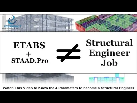 ETABS + STAADPro ≠ Structural Design Engineer Job
