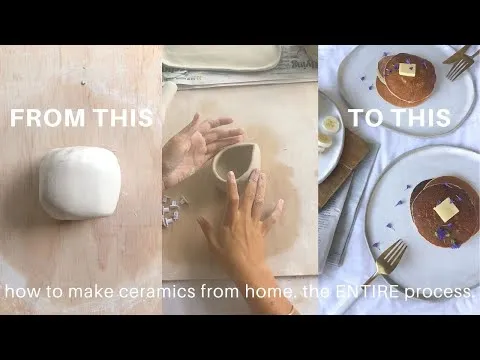 HOW I MAKE CERAMICS AT HOME (the entire pottery process) lolita olympia