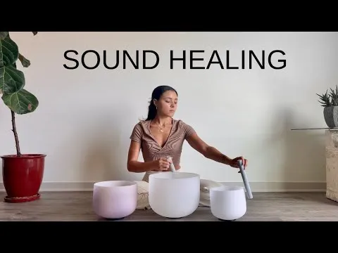10 Minute Crystal Singing Bowl Meditation Sound Healing For Relaxation & Stress Relief