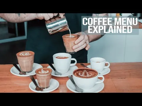 Coffee Menu Explained What the most common coffees are and how to make them