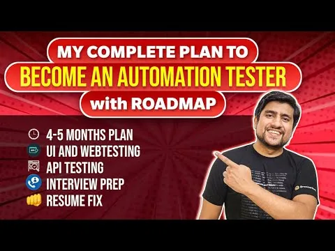 My Complete Plan to Become an Automation Tester with ROADMAP (2023) TheTestingAcademy