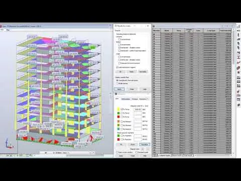 Robot Structural Analysis Professional 2023: Gravity analysis with Load Takedown Method