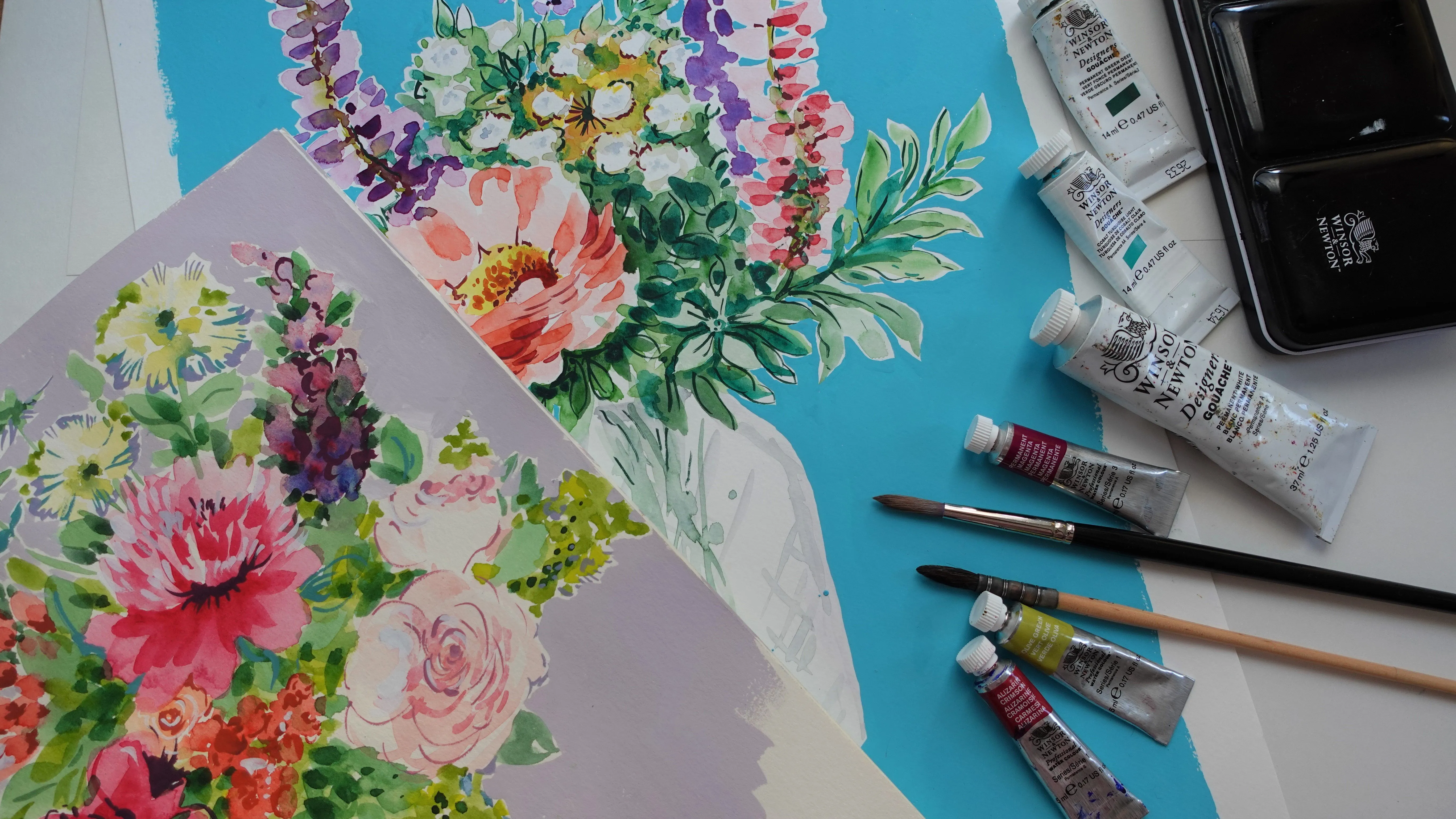 The Gouache Files: How to Mix Watercolour and Gouache Painting like a Pro