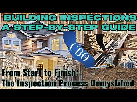 Underground to Final Inspections [IRC&CRC] - The Sequence of Building Inspections