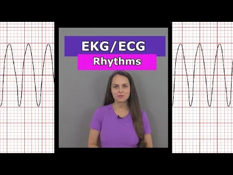 ECG EKG Heart Rhythms Nursing #shorts (afib vtach bradycardia sinus rhythm aflutter)