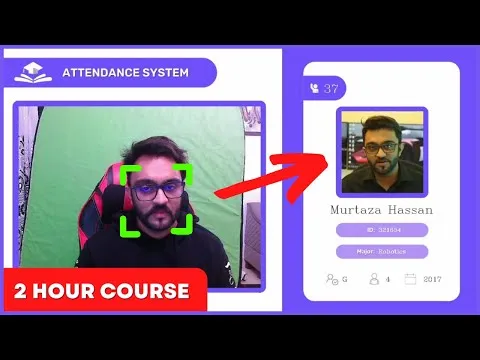 Face Recognition with Real Time Database 2 Hour Course Computer Vision