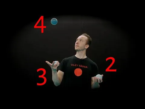 3 ball exercise with 423 pattern Juggling tutorial