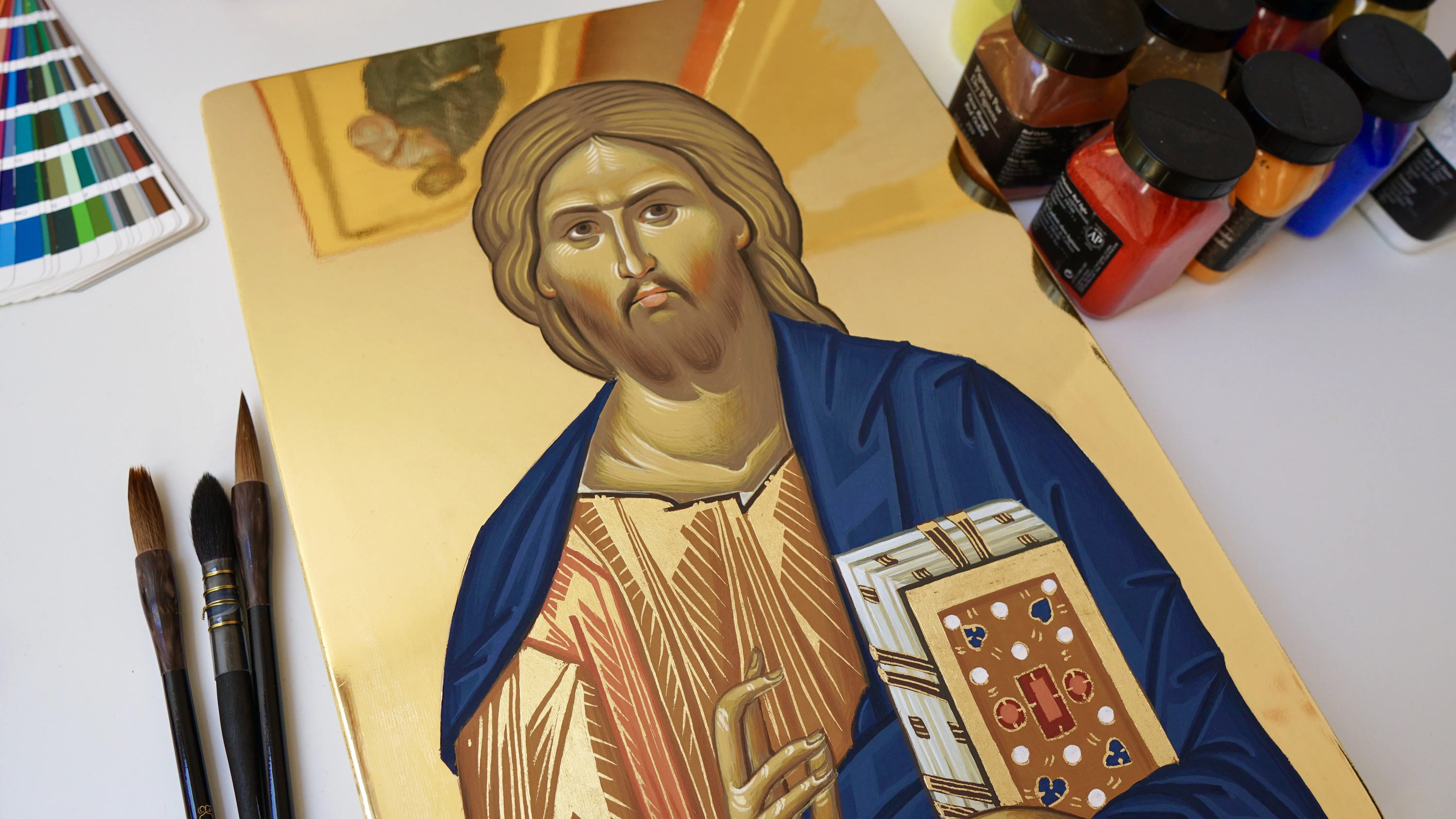 Learn how to paint Byzantine Icons (Part 2)