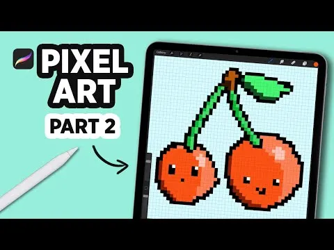 HOW to MAKE a PIXEL ART canvas in PROCREATE #Shorts
