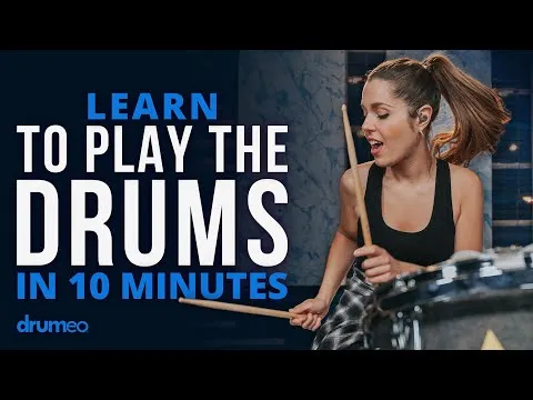Learn To Play The Drums In 10 Minutes (Beginner Lesson w& Domino Santantonio)