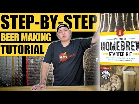 How to MAKE BEER at Home MoreBeer! Premium Homebrew Starter Kit Beer Brewing Demo for Beginners