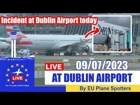 Incident at DUBLIN AIRPORT Jet bridge collapsed and ripped off the door of an American airline plane