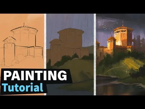 How to Paint Environment Concept Art ( Start to Finish )