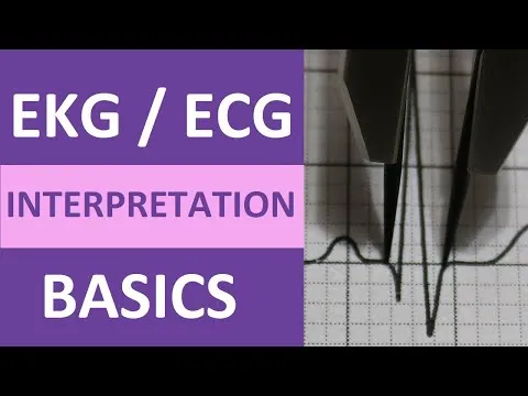 EKG&ECG Interpretation Basics Nursing NCLEX QRS Complex P Wave T Wave PR Interval