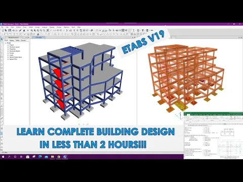 Learn Complete Building Design & Detailing in less than 2Hours Etabs v19 IS Code ACI Code