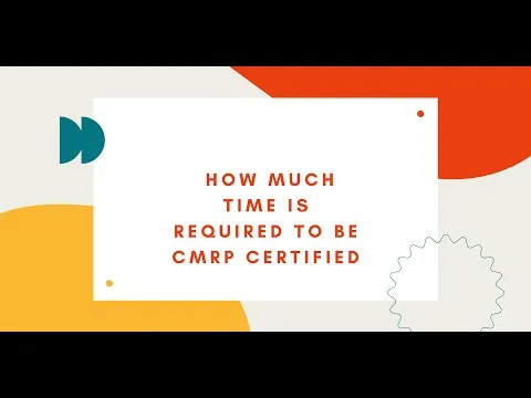 CMRP How much Time is required to prepare for CMRP examination
