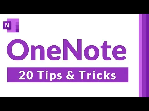 Top 20 Microsoft OneNote Tips and Tricks 2022 How to use OneNote effectively & be more organized