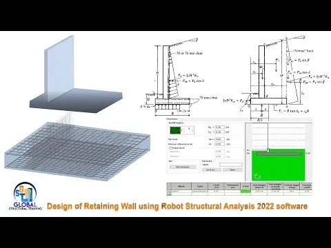 Design of Retaining Wall using Robot Structural Analysis 2022 software