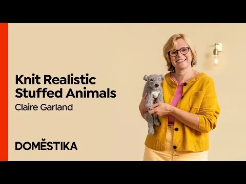 Knitting Realistic Stuffed Animals: Make a Puppy from Yarn - Course by Claire Garland Domestika