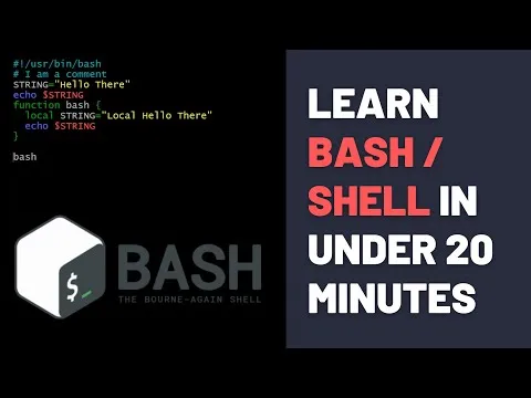Bash Shell Scripting Tutorial For Beginners - Bash Basics in 20 Minutes