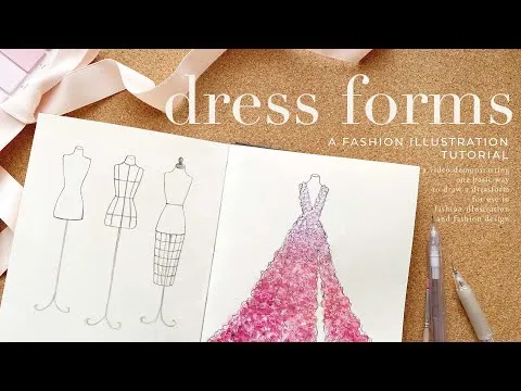 How to Draw a Dress Form  Fashion Illustration Tutorial