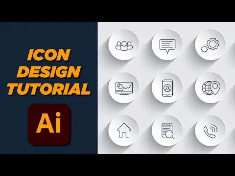 Adobe Illustrator Icon Design Tutorial Learn Creating Icon