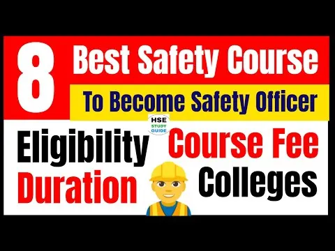 How To Become Safety Officer Best Fire & Safety Courses Best Safety Course in India Safety