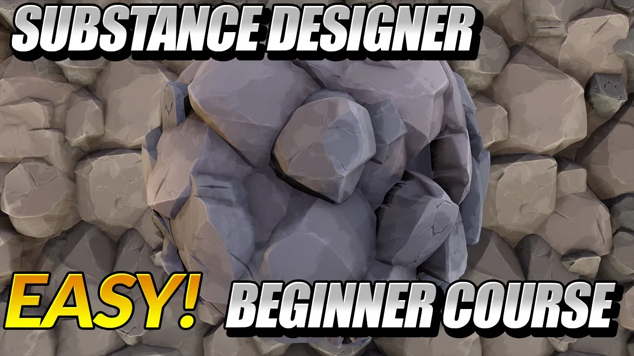 Substance Designer Beginner Course - Get Started Making Awesome Materials Quickly