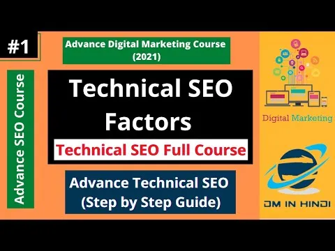 Advanced Technical SEO Tutorial in Hindi Technical SEO Checklist Technical SEO Course (2021)