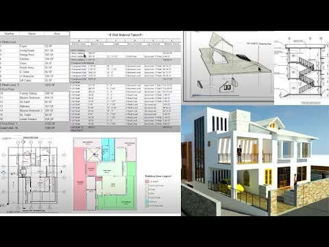 Revit BIM Complete Project (Architecture + Structure) In Detail Scheduling Quantification & Costing