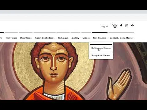 UK COPTIC ICONS - Coptic Iconography online video course advert