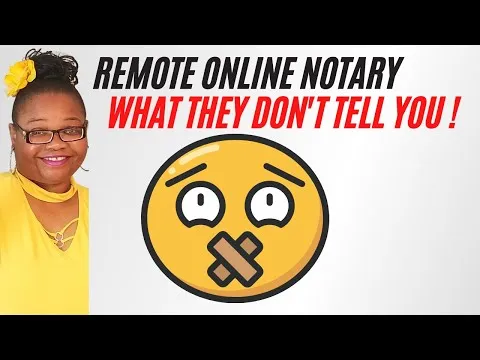 Remote Online Notary things they dont tell you! (RON Notary)Notary trainingnotaryeducatorsllccom