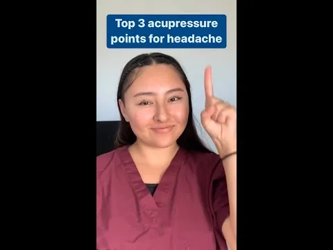 Acupressure Points for Headaches!