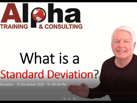 What is a Standard Deviation? (Online training for ASQ certification preparation training)