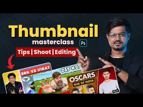 Thumbnail design masterclass Complete guidance & photoshop tutorial