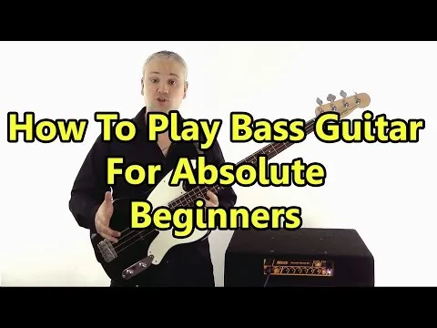 Beginner Bass Guitar Lesson #1 - Absolute Basics (NEW Better Version Available - Check Info&Card)