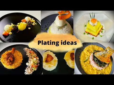 Simple rice plating ideas&easy way to plate the rice &food plating ideas #platingideas #foodplating