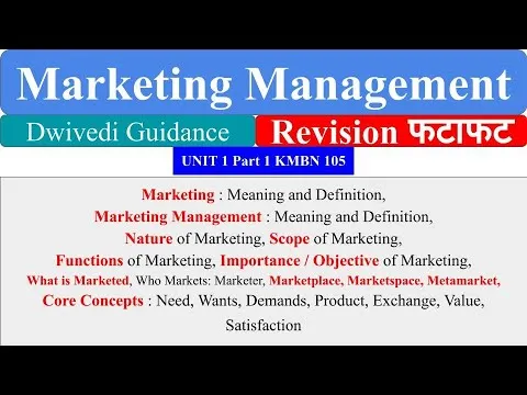 Marketing marketing management Core Concepts marketing management mba marketing management bba