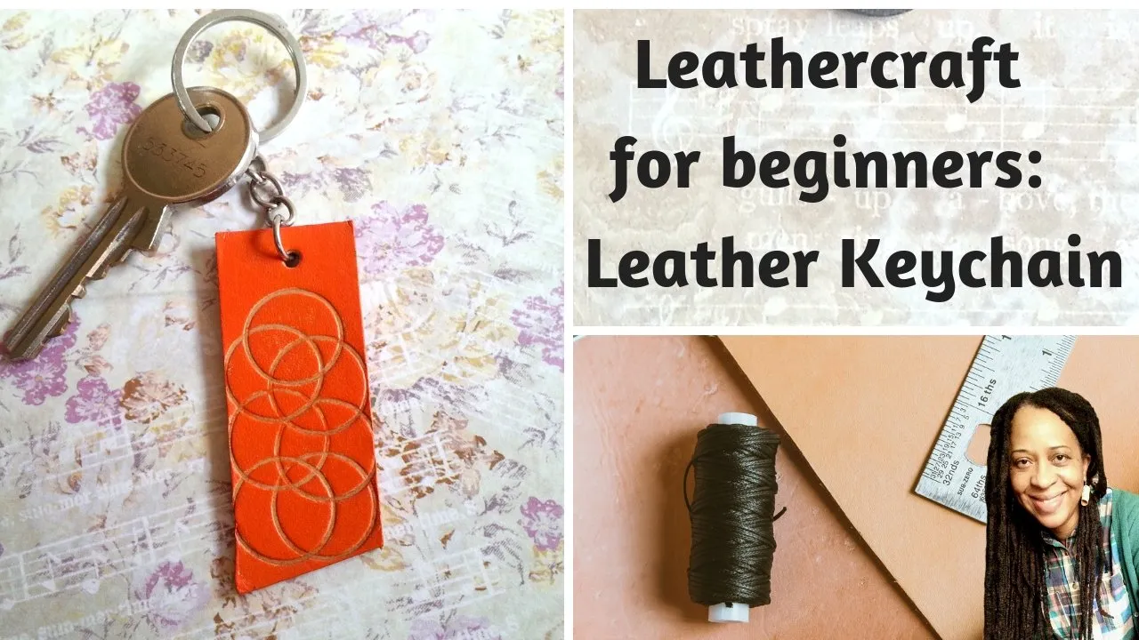 Leather Key Chain - Beginners Leather Craft Leaatherwork